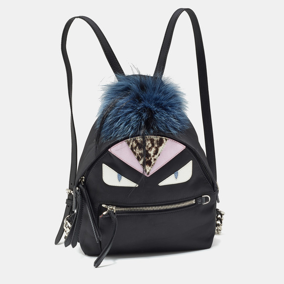 Fendi | Bags | Fendi Black Nylon And Leather Mini Monster  display picture 2
